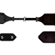 FICHE MALE PLATE ET FICHE FEMELLE PLATE - NOIR, 1.8m