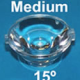 LENTILLE 20mm - 15° - L2OPTICS POUR LED LUXEON