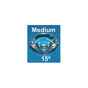 LENTILLE 20mm - 15° - L2OPTICS POUR LED LUXEON