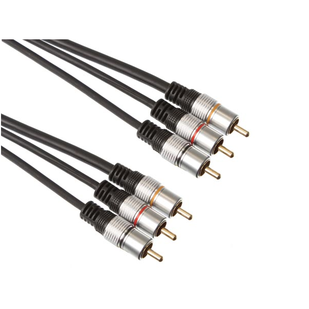 Pack câbles vidéos et audios RCA Proffesionnel 10 m