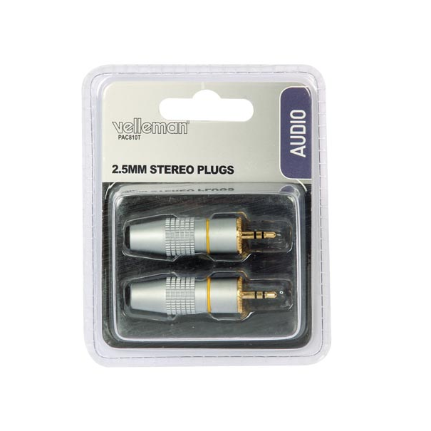 JEU DE FICHES STÉRÉO 2.5MM / PROFESSIONNEL