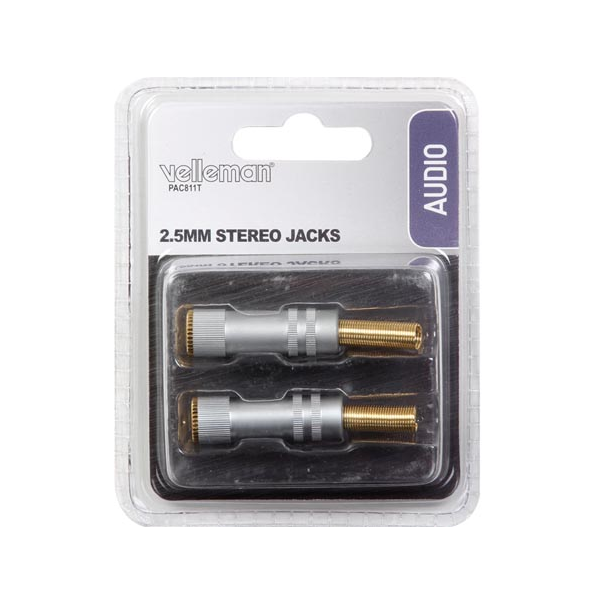 JEU DE JACKS STÉRÉO 2.5MM / PROFESSIONNEL