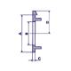 ARROW FOR 15mm BUTTON (BLUE)