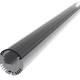 PROFILE ROND POUR RUBAN LED - ALU ANODISE - 1 METRE - PVC DIFFUSANT
