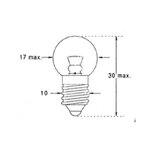 AMPOULES 6 V 0.45A E10