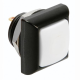 POUSSOIR MÉTALLIQUE CARRÉ AVEC CAPUCHON BLANC - 1P SPST OFF-(ON)