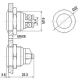 BOUTON-POUSSOIR ROND EN ACIER INOXYDABLE SPST 1NO