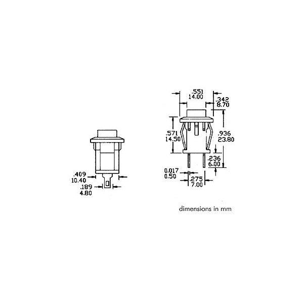 R18-27B INTERRUPTEUR 1P ON-(OFF) - ROUGE