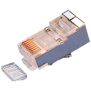CONNECTEUR RJ45 FTP/5 BLINDE + GUIDE FILS