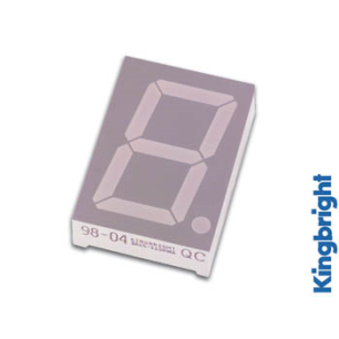 AFFICHEUR 7 SEGMENTS 45mm CATHODE COMMUNE - SUPER ROUGE