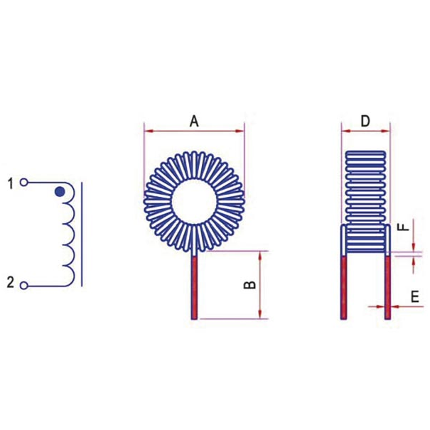 SELF ANTIPARASITE  100µH 29mohm - 10A