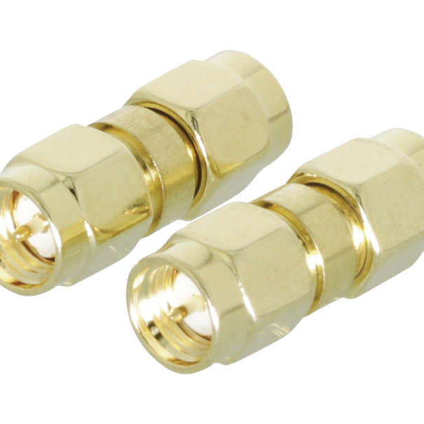 CONNECTEUR SMA MALE/MALE DORE