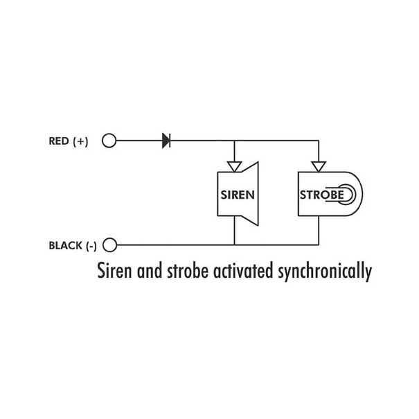 SIRENE STROBO EXTERIEURE POUR SYSTEME D'ALARME DOMESTIQUE