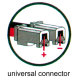 ACCU NiMH POUR TELEPHONE SANS FIL 3.6V-600mAh (FICHE UNIVERSELLE)