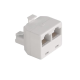 DEDOUBLEUR MODULAIRE 8P8C MALE / 2 x 8P8C FEMELLE