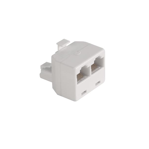 DEDOUBLEUR MODULAIRE 8P8C MALE / 2 x 8P8C FEMELLE