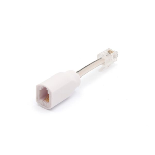 ANTI-ENTORTILLEMENT POUR CÂBLE TÉLÉPHONIQUE, 4P4C MÂLE VERS FEMELLE