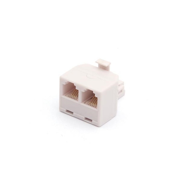 DEDOUBLEUR MODULAIRE 6P4C - 1 MALE / 2 x FEMELLE