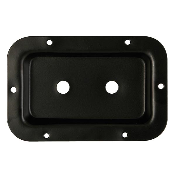 CUVETTE, NOIR METALLIQUE, 89 x 136mm, DEUX TROUS