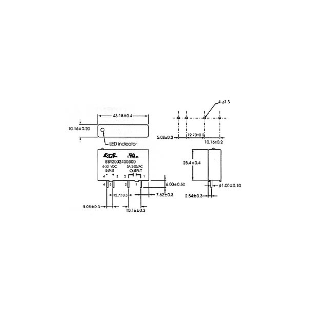 RELAIS DE PUISSANCE STATIQUE 3A / 240V 1 x TRAVAIL