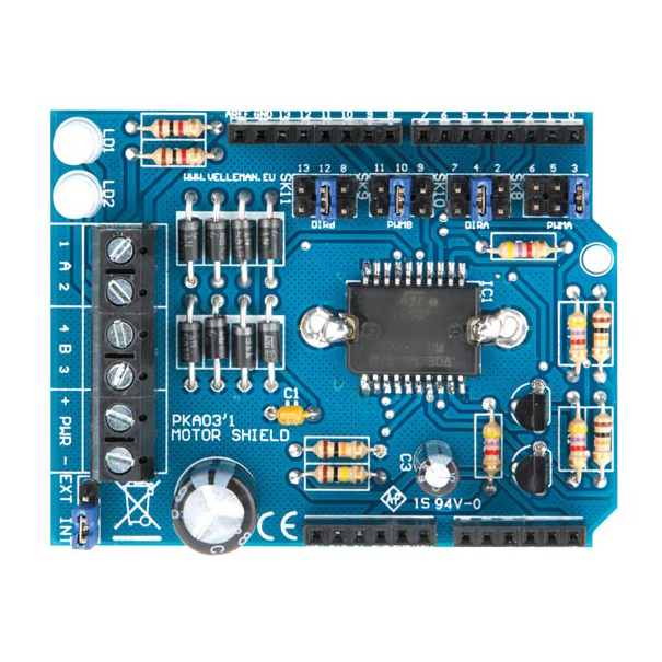 MOTOR &  POWER SHIELD POUR ARDUINO®