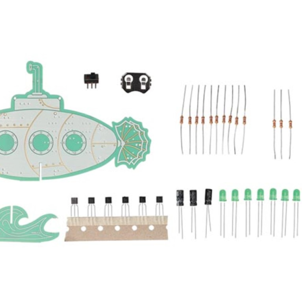 Sous-Marin Rétro - Kit de Soudage Éducatif