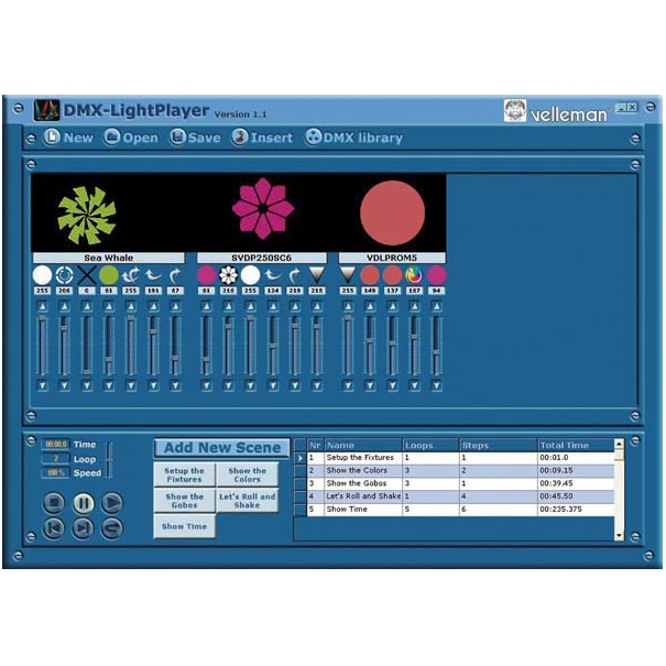 RÉGIE DE LUMIÈRE DMX VIA USB