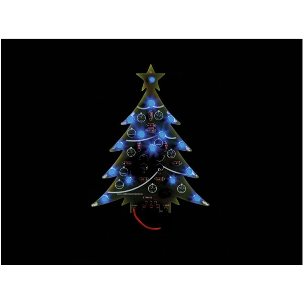 SAPIN DE NOËL À LED - BLEU - INTERRUPTEUR ON/OFF