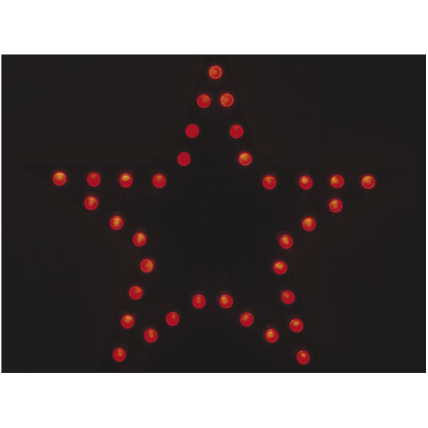 ÉTOILE LED CLIGNOTANTE ROUGE