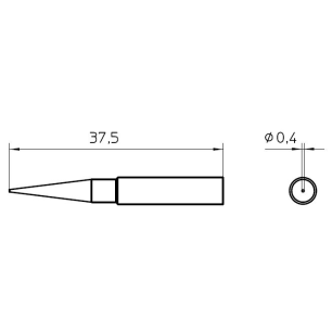 PANNE CONIQUE 0.4MM pour WELLER