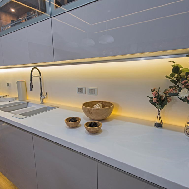 Bande LED COB flexible - blanc 3000K - 320 LEDs/m - 5 m - 24 V - IP20 - CRI90