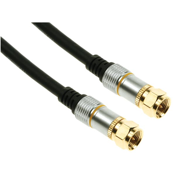 CONNECTEUR F MÂLE VERS CONNECTEUR F MÂLE / PROFESSIONNEL / 10.0m CONNECTEUR F MÂLE VERS CONNECTEUR F MÂLE / PROFESSIONNEL / 10.0m