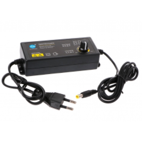 ALIMENTATION VARIABLE 4-24VDC 60W MAXI AVEC AFFICHEUR LED - CONNECTEUR DC 2.1X5.5MM