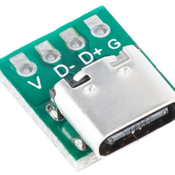 USB TYPE-C to DIP PCB Connector Pinboard Test Board