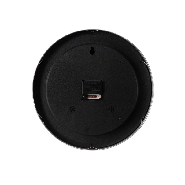 HORLOGE MURALE  EN ALUMINIUM AVEC THERMOMÈTRE & HYGROMÈTRE - Ø 35.5 cm