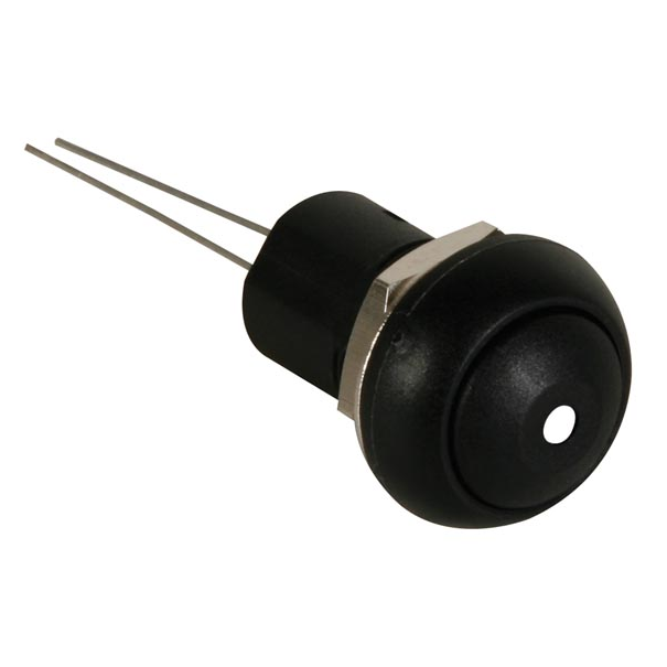 BOUTON-POUSSOIR MINIATURE UNIPOLAIRE À LED BLANCHE SPST OFF-ON