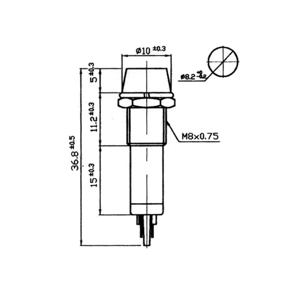 VOYANT NEON CHROME VERT 220V