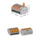 BORNE WAGO 5 CONTACTS POUR CABLE MONO BRIN ET MULTI BRIN DE 0,08 à 4mm²