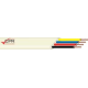 CABLE TEL. 4x0.08MM BLANC