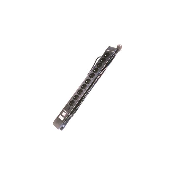 MULTIPRISE 10X16A +SWITCH+FUSIBLE - CABLE DE 5 METRES