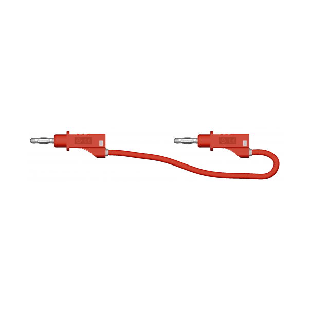 CORDON TEST 0.5MX0.75MM ROUGE SILICONE - 12AMP