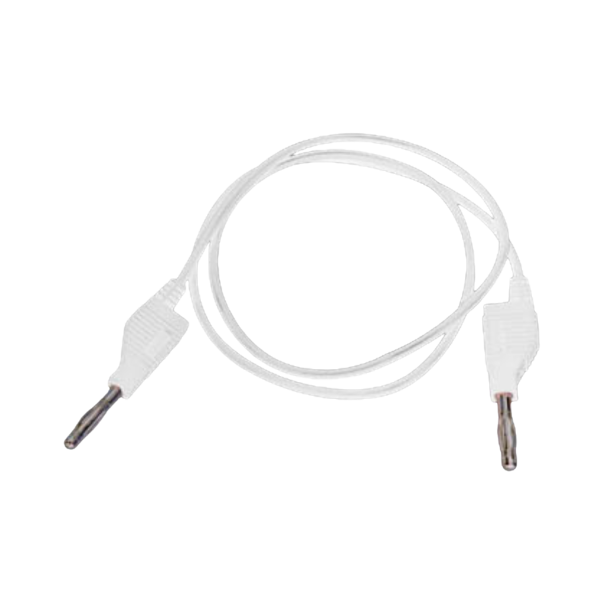 CORDON TEST 1MX0.75MM BLANC SILICONE - 12AMP