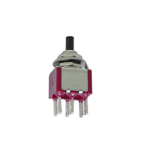 BOUTON-POUSSOIR MOMENTANE VERTICAL - DPDT ON-(ON)