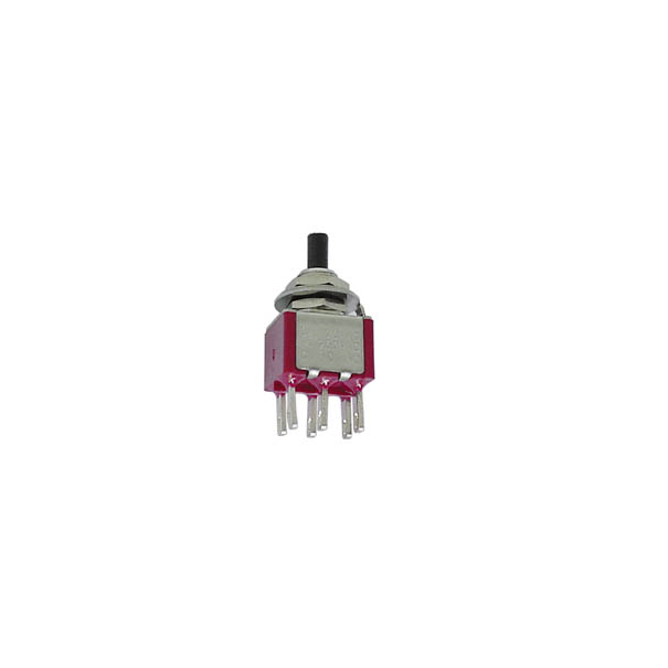 BOUTON-POUSSOIR MOMENTANE VERTICAL - DPDT ON-(ON)