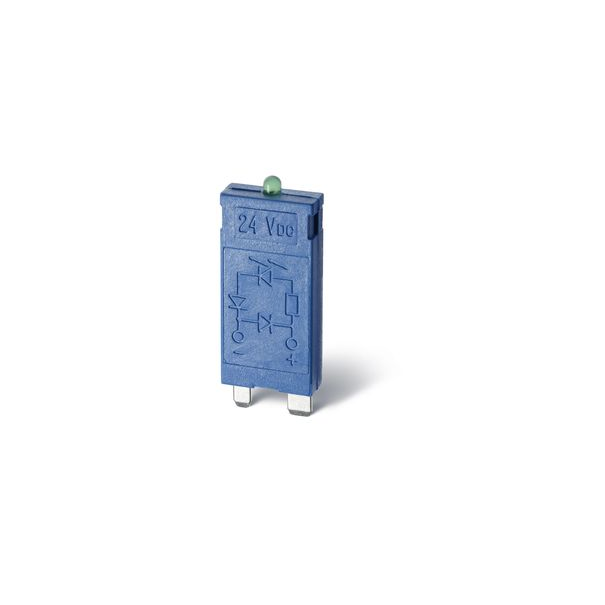 TEMOIN LED VERT 24VAC-24VDC POUR RELAIS FINDER