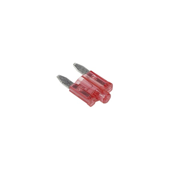 FUSIBLE AUTOMOBILE MINIATURE AVEC VOYANT LUMINEUX (10A - ROUGE)