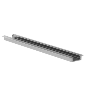 PROFILÉ EN ALUMINIUM POUR RUBAN LED - À ENCASTRER avec lèvres  ARGENT - 2 m