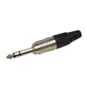 JACK MALE PROFESSIONNEL 6.35mm STEREO NOIR