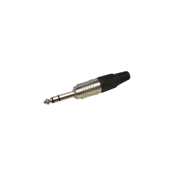 JACK MALE PROFESSIONNEL 6.35mm STEREO NOIR