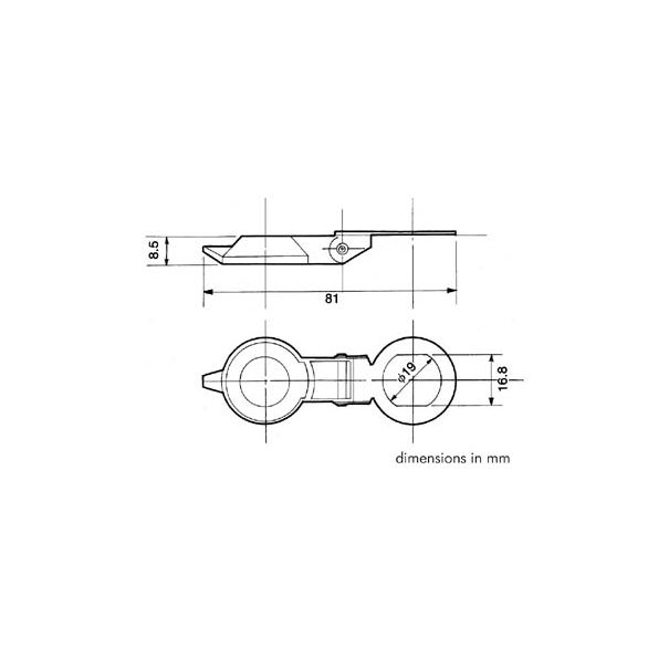 CLAPET DE PROTECTION POUR INTERRUPTEURS A CLE KS1, KS2, KS3, KS5, KS7, KS8, KS9, KS10 ET KS13
